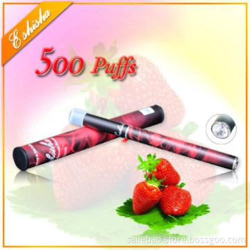 slim electronic cigarette e shisha with 500 puffs for sale in shenzhen